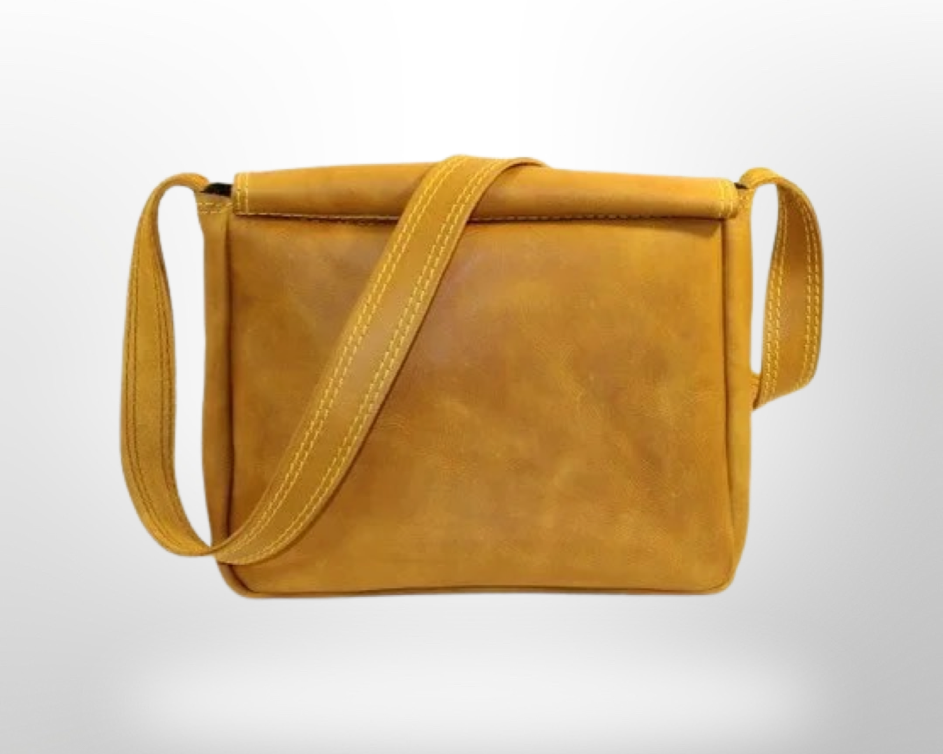 Mustard yellow leather cheap bag